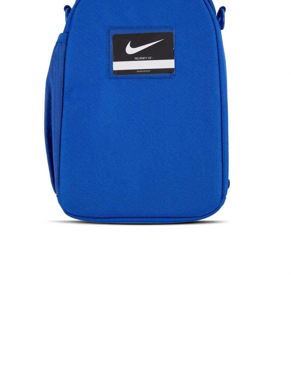 Nike Royal Blue Backpack with Light-Blue Swoosh and Yellow Smile Patch